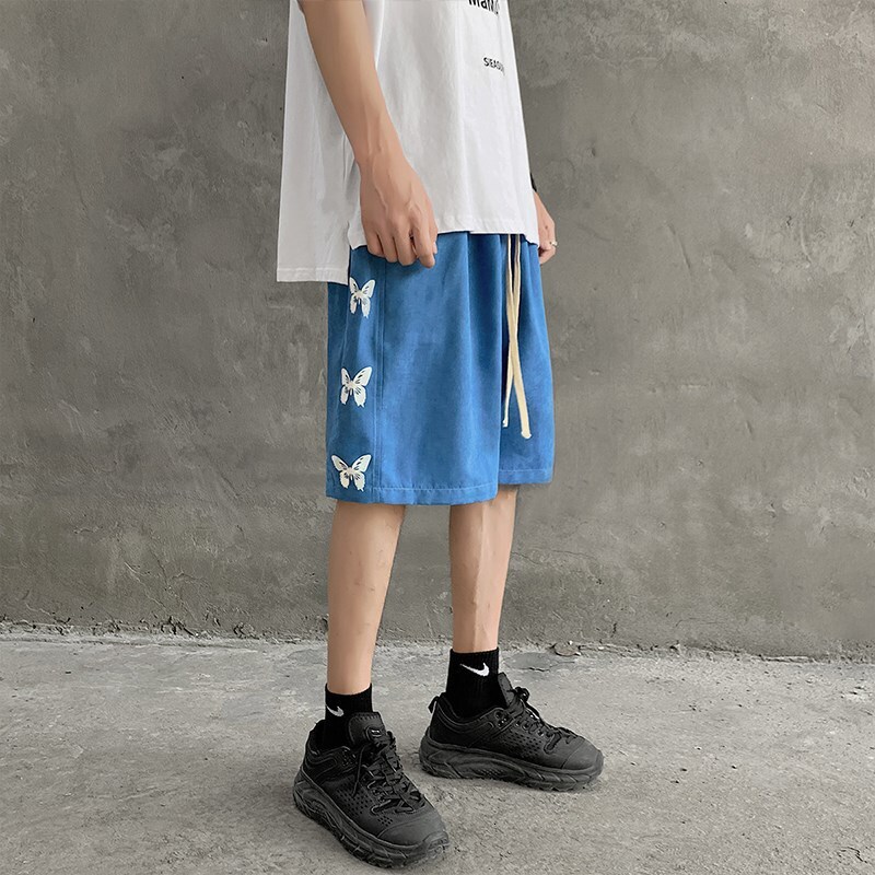 The 2026 New Designer Men's Fashion Brand Has Launched Loose And Casual Sports Shorts Beachwear Fashionable Five-inch Wide Shorts And Luxurious M