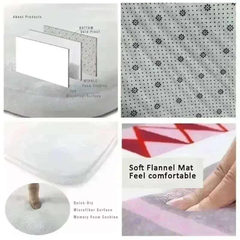 Dinosaur Carpet Cartoon Animal Print Living Room Decor Children's Play Crawling Mat Non-slip Home Decoration W260226