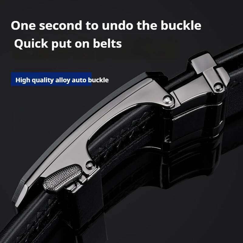 OYIFAN Fashion Men's Genuine Leather Automatic Business Casual Style Designer Belt for Men Y260225