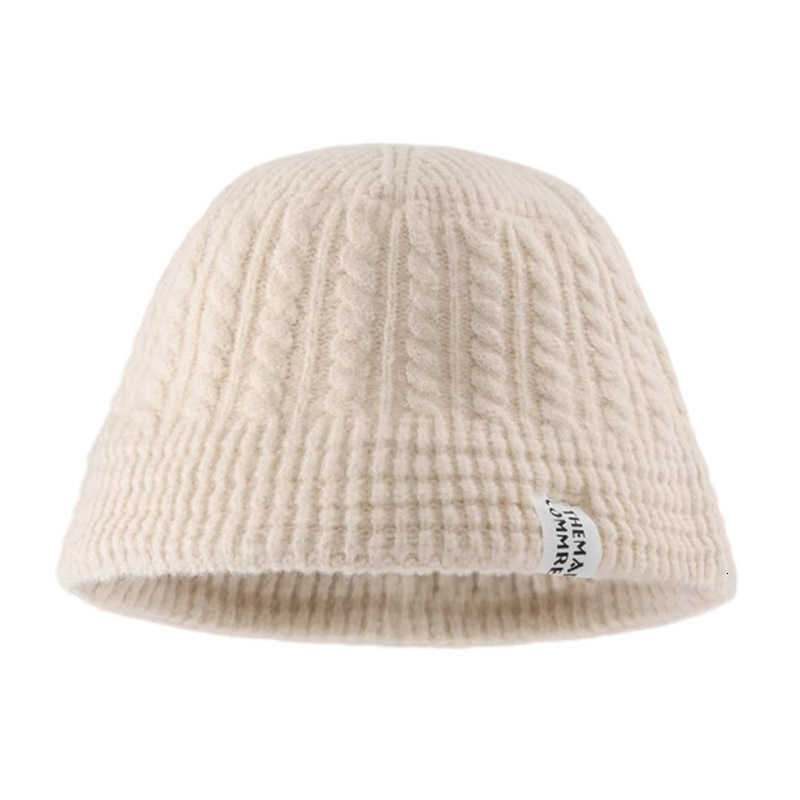 Womens Autumn and Winter Large Head Circumference Woolen Hat Fashionable and Warm Postpartum Maternity Hat Windproof Fisherman Hat for Winter S260225