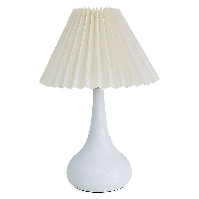 Nordic retro premium bedroom bedside dormitory study light luxury American desk cream atmosphere lamp H260225