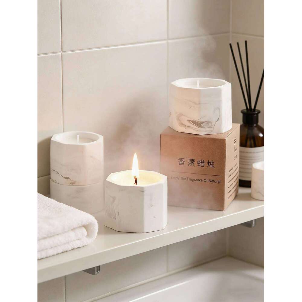 Smokeless soybean plant wax essential oil aromatherapy ink plaster candle W260226