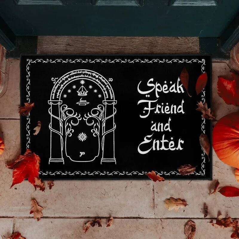 Lord of The Rings Doormat Non-Slip Machine Washable Carpet for Living Room Bedroom Bathroom Kitchen and Laundry Rug INS W260226