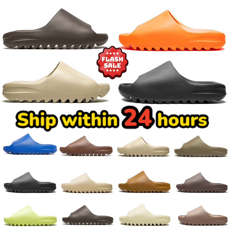 Designer Men Women Slides Slippers Sandals Sand Bone Resin Stone Grey Vermilion Slide Slipper Mens Womens Shoes Summer Beach Slipper 36-47