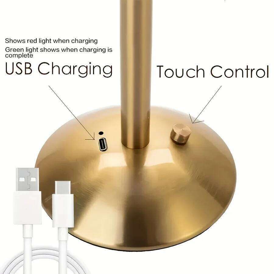 1PC Modern Pumpkin Crystal Table Lamp, with touch controlled three color dimmable function suitable for bedrooms studies cafe H260225