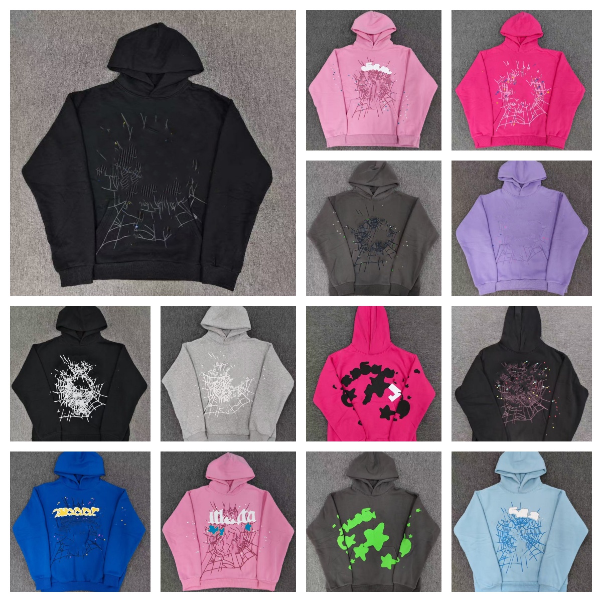 designer hoodie Young Thug spiders hoodie y2k hoodies designer sweater pullover sweatshirt men hoody women hoodies puff print sweatpants tracksuit US size S-XL DY