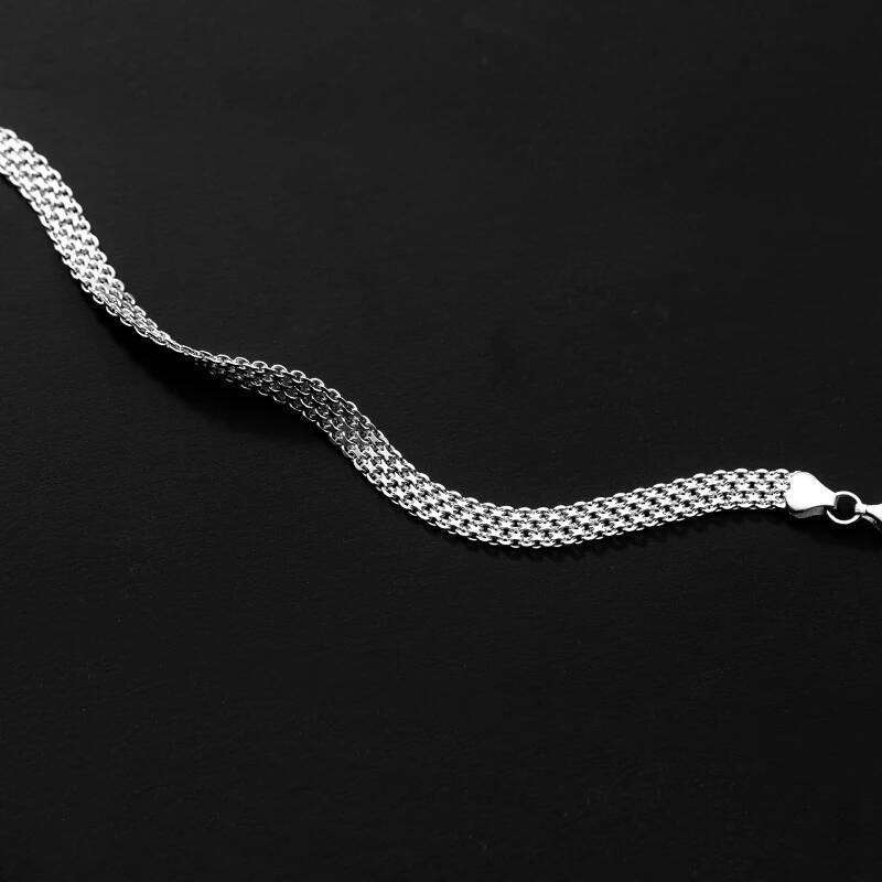 Modian Exquisite Lace Pattern 925 Sterling Silver Charm Bangle Bracelet Gift For Women Wedding Fine Jewelry Z260225