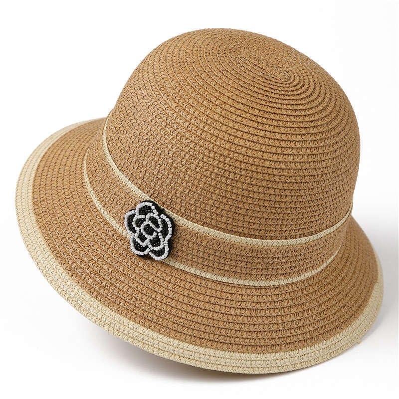 Elegant wide-brimmed broad-brimmed hat Simple ribbon accessories Suitable for daily commuting and travel