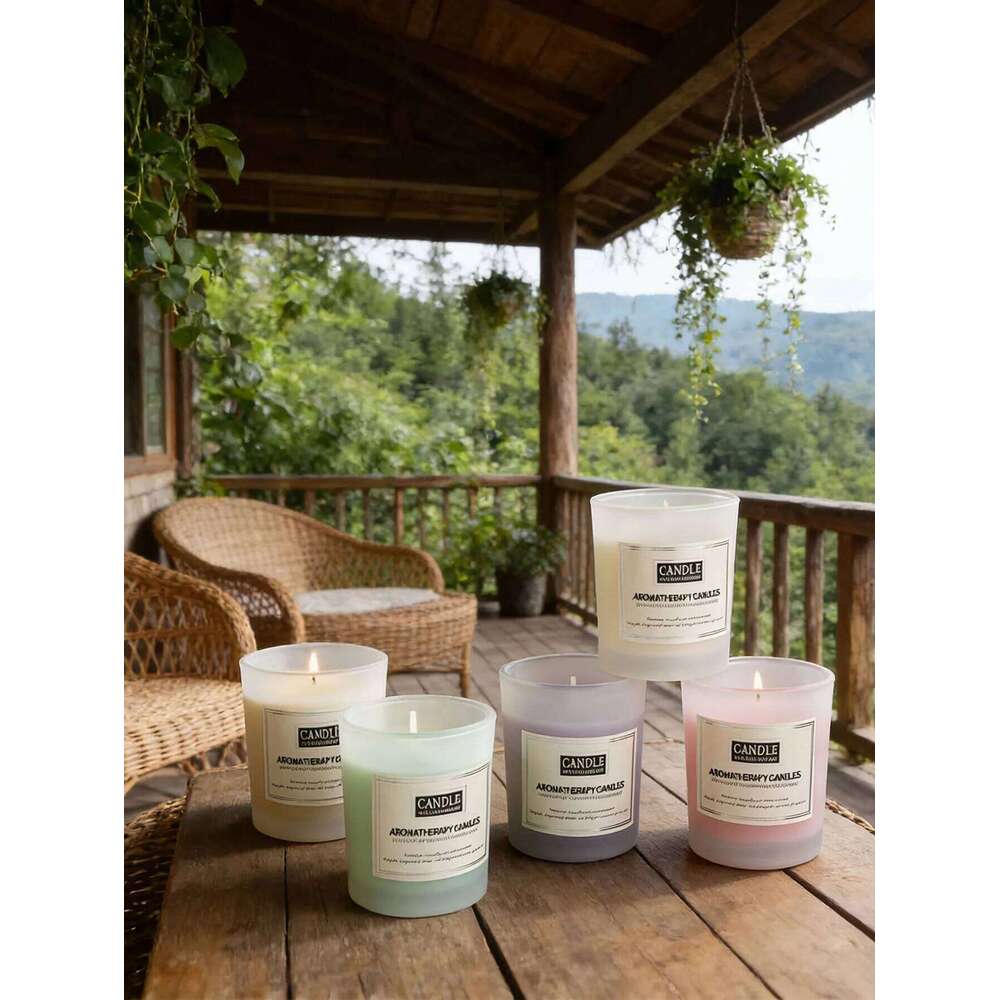 Aromatherapy plant wax gift box, suitable as a souvenir, made of soy wax, smokeless home fragrance pull candle W260226