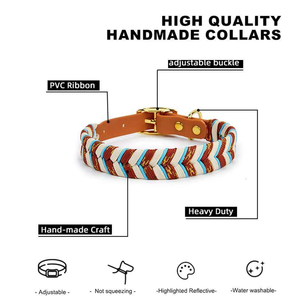 Dog Fashion Collar For Ladies Handmade Design Pet Colorful Neck Ring Small Medium and Large Dogs Lead-collar Wear Supplies