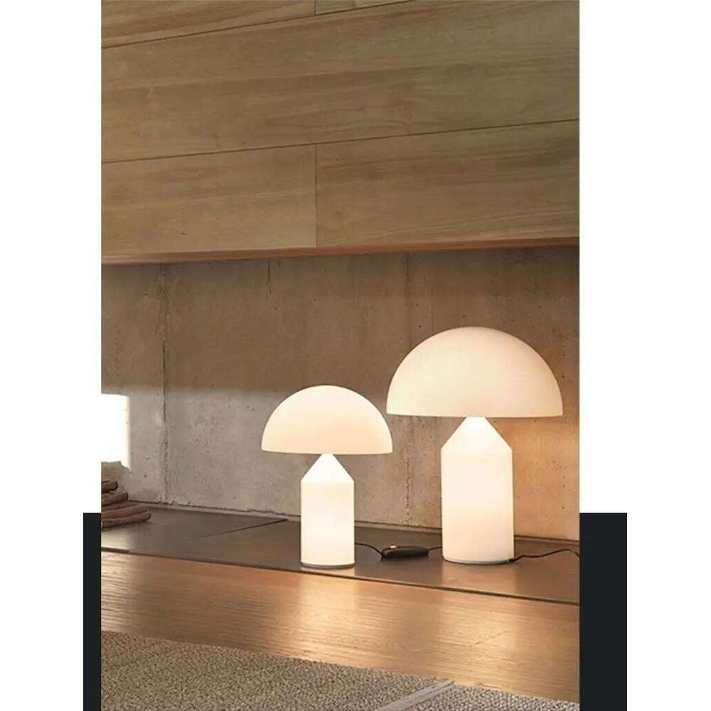 Oluce Atollo Creative mushroom Table Lamp for Bedroom Study Living Room Decoration Desk lamp Luminaires H260225