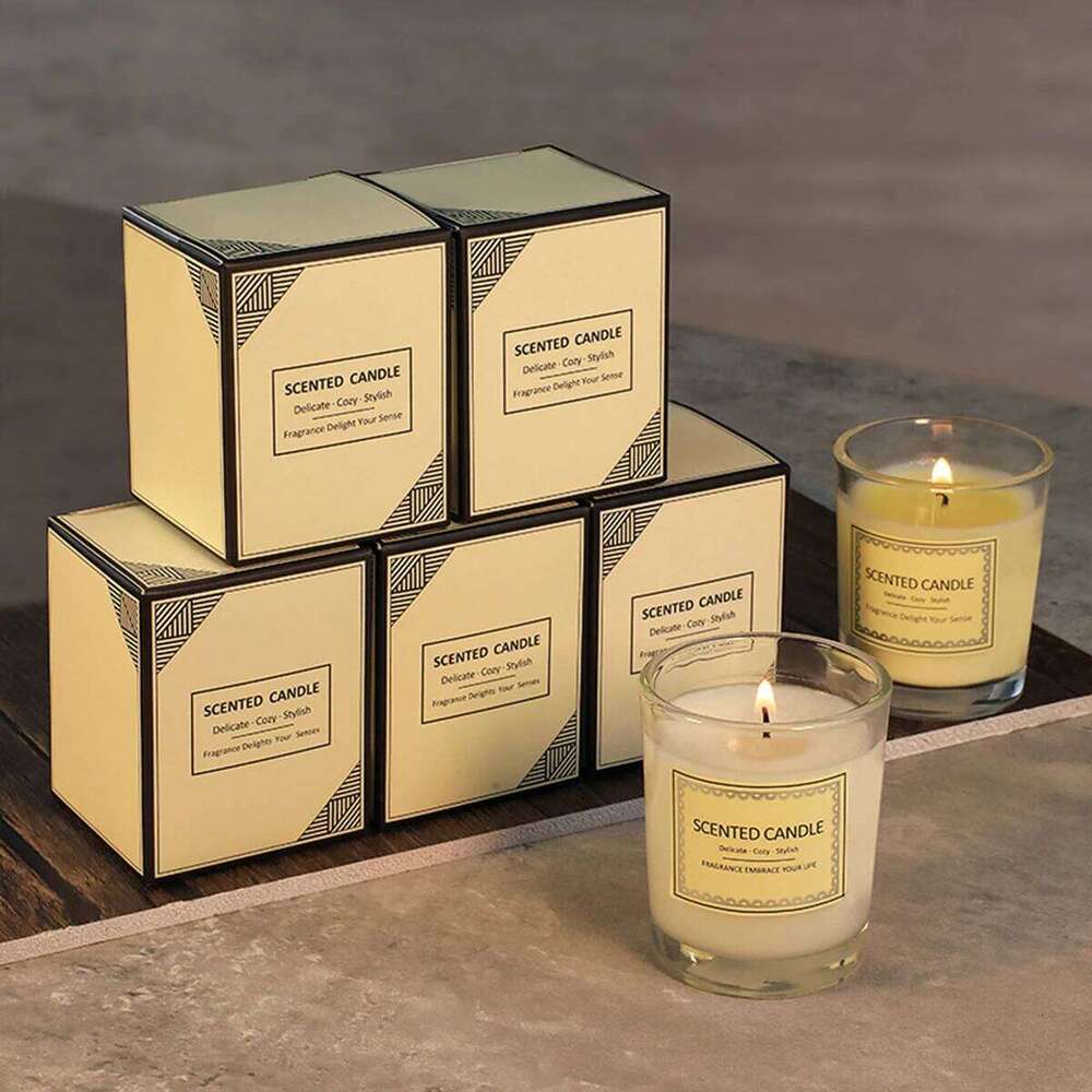 Simple and fashionable gift box Fragrant atmosphere accompanied by hand gifts Smokeless aromatherapy candles W260226