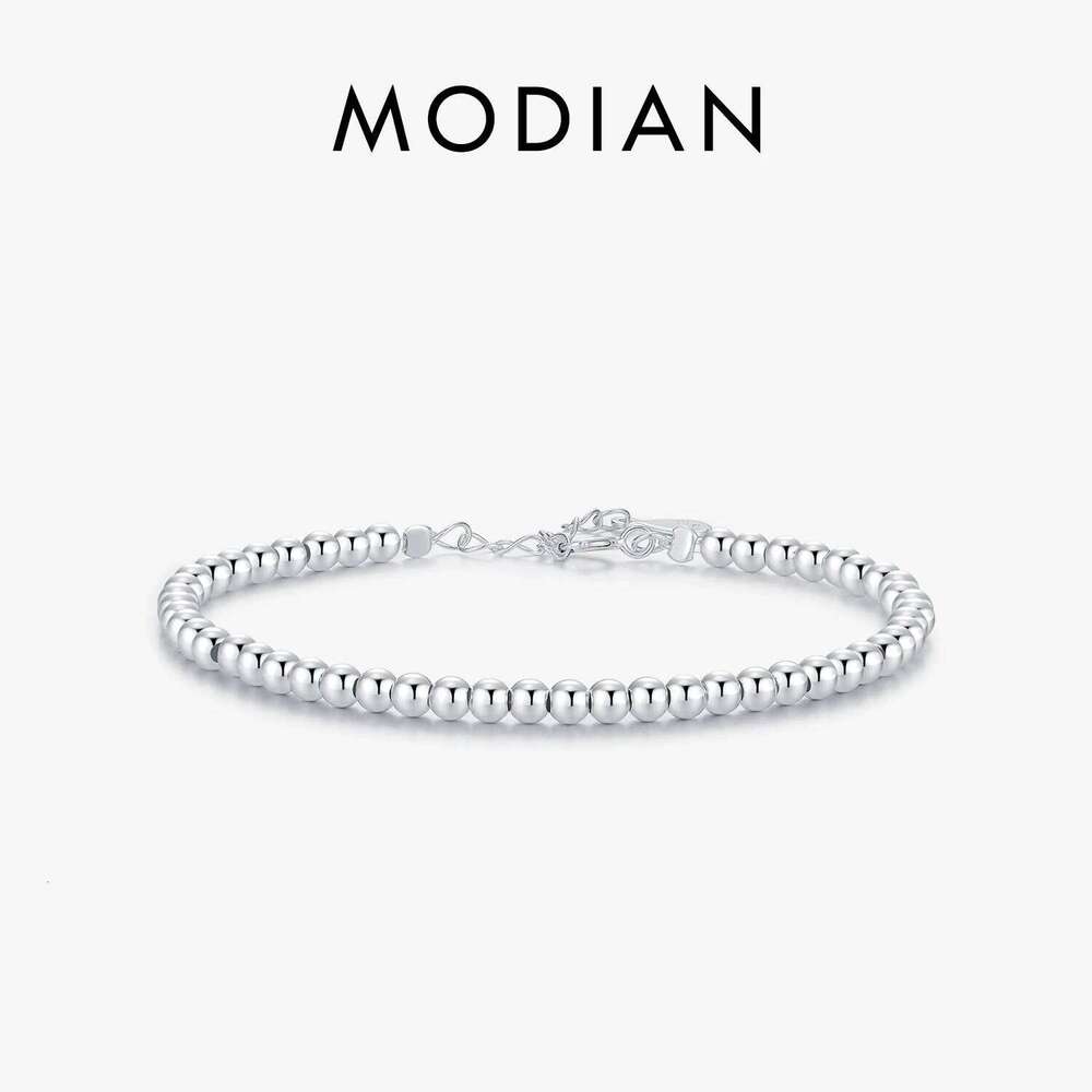 MODIAN 925 Sterling Silver Minimalist 3MM Beads Adjustable Bracelets Classic Exquisite Fine Jewelry For Women Female Accessories Z260225