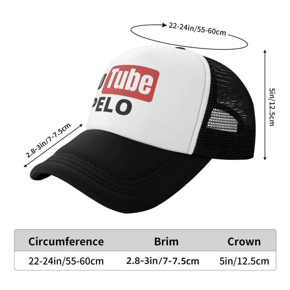 Yo Tube Pelo Cap Casual Mesh Caps Adjustable Hat Hip Hop Summer Unisex Baseball Hats Z260226