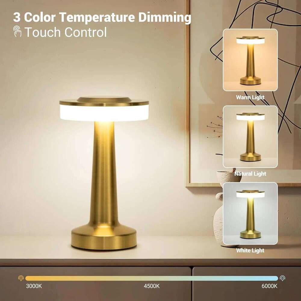 Retro Bar Table Lamp Led Rechargeable Desk Light Room Decor Lampe Camping Luces Bedroom Coffee Decoration Chambre Night Lights H2602251