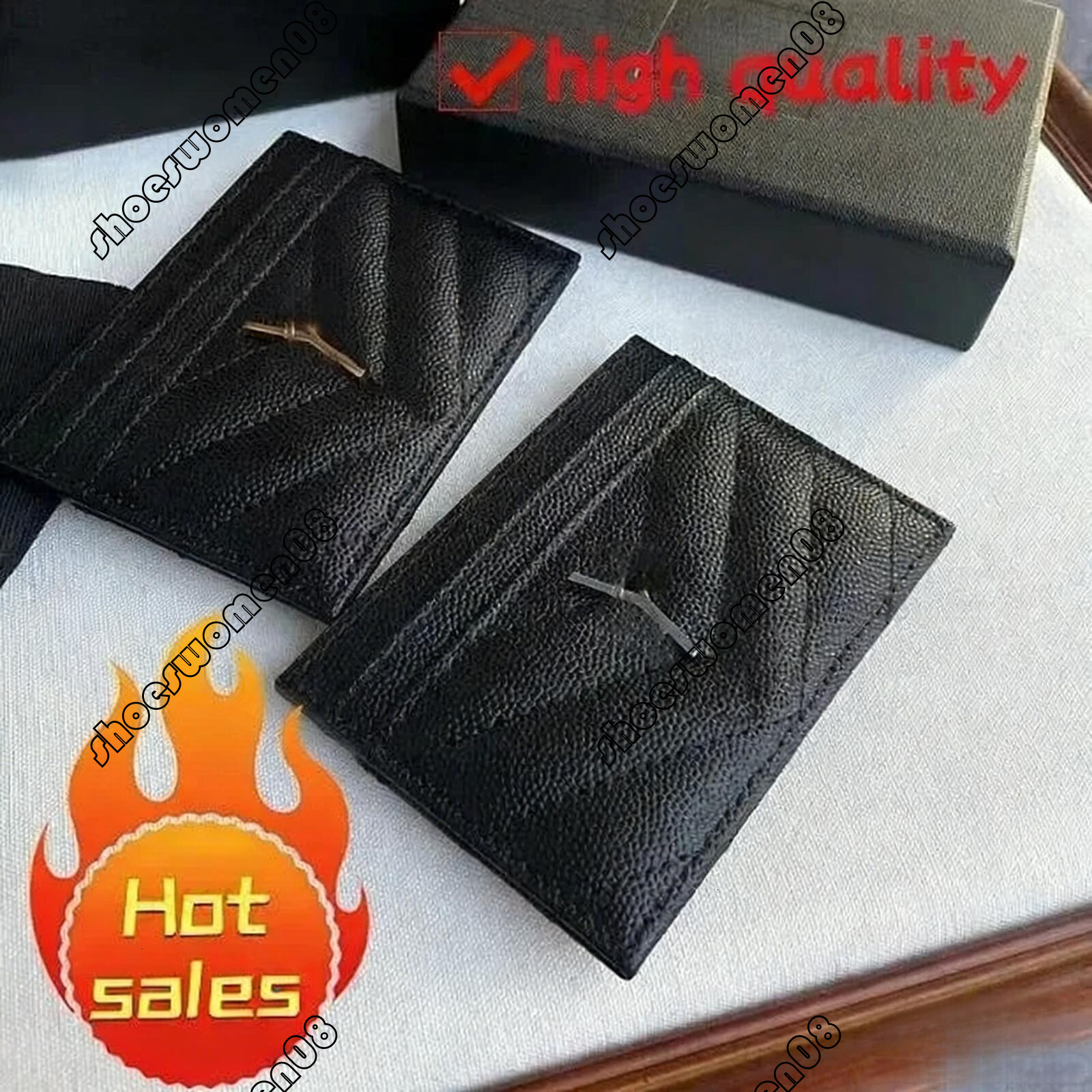 Leather ysliescard holder designer wallet women coin purses designer red black grain crocodile credit mini bag fashion retro simple luxury cardholder designers vl