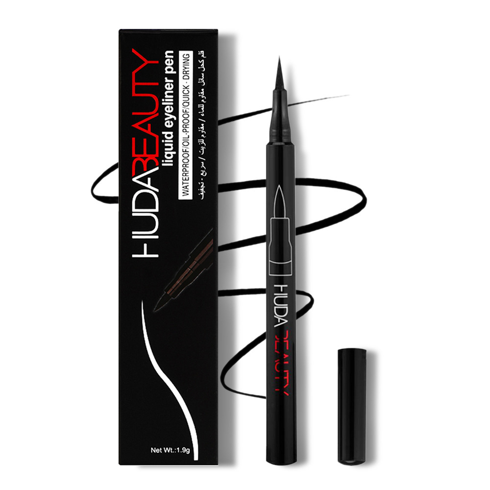 HudaBeauty Makeup Liquid Eyeliner Pen Long-lasting Black Eyeliner Pen For Eye Makeup Defined Eye Looks And Smooth Application