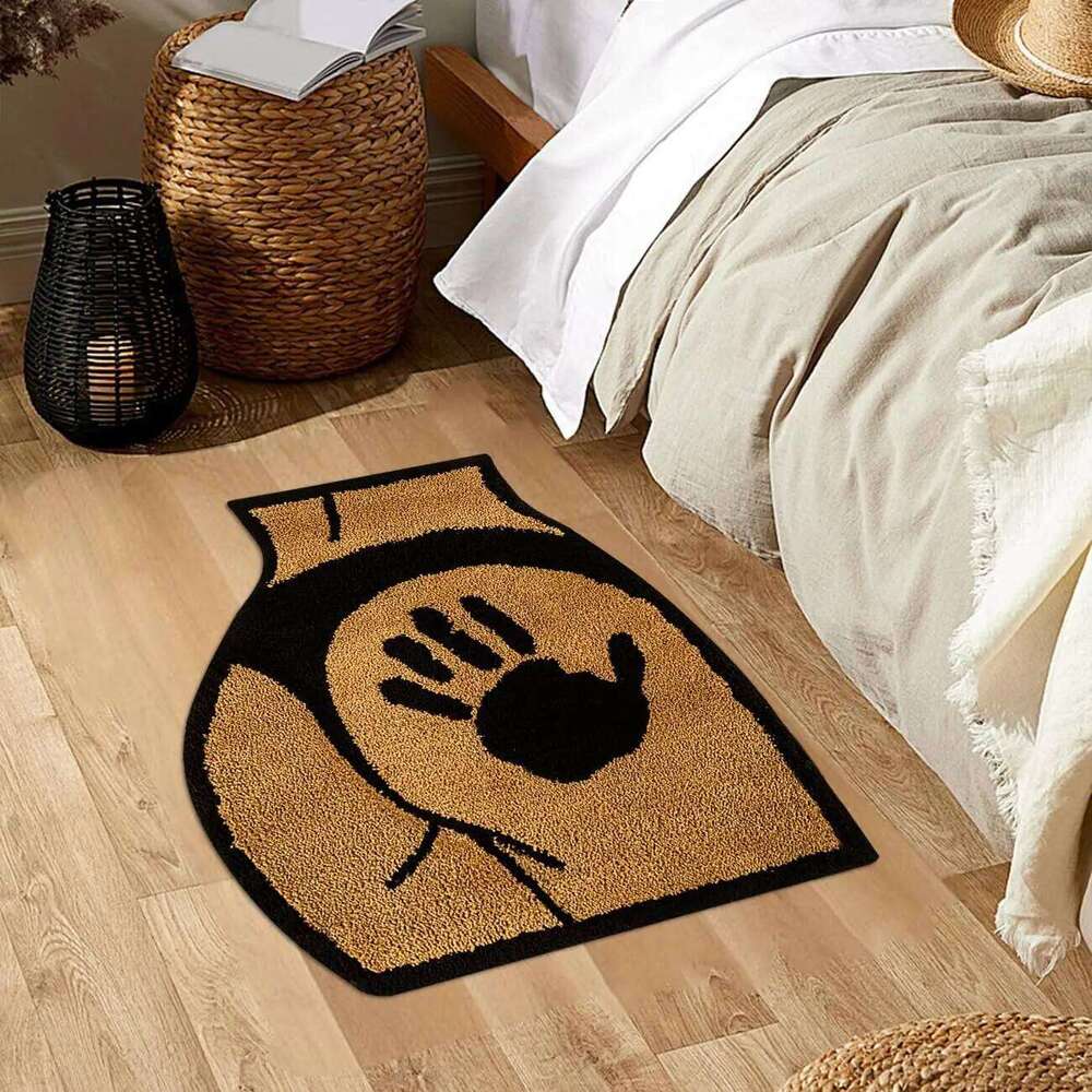 VIKAMA Cartoon, Fun Sexy Butt Pattern Absorbent, Non-Slip Floor Mat, Soft And Durable, Bathroom, Bedroom Home Decoration Carpet W260226