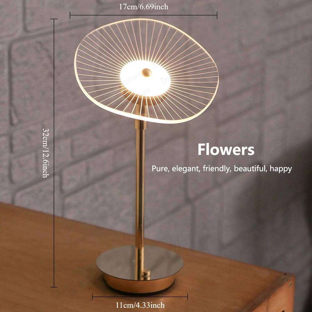 LED Table Touch Sensor USB Rechargeable Portable Bedroom Night Light Wireless Reading Lamp Restaurant Hotel Bar H260225