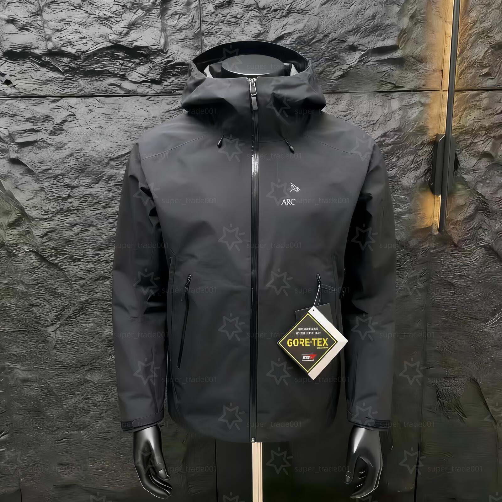 Artery Ski Jacket Mens Womens Goretex Hard Shell Zip Up Arcteryxslys Jacket Waterproof Hood Windbreaker High Quality Designer Jacket Man Trend Coat Arcs Jackets