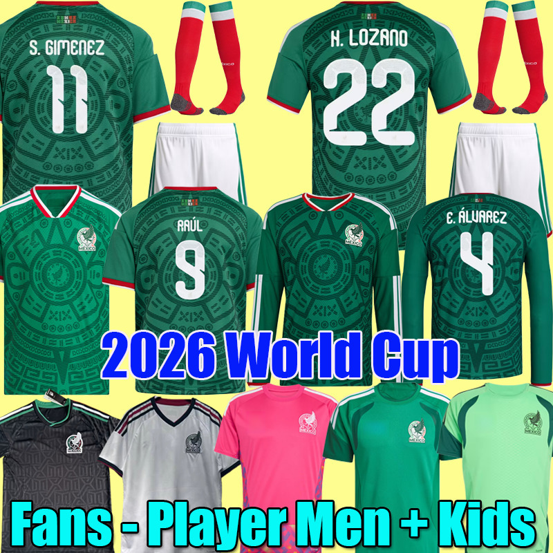 Top thailand quality 24 25 copa 2024 MEXICO soccer jerseys Mexico 1985 Retro Kit football shirt red and white soccer shirts CHICHARITO LOZANO Men and 