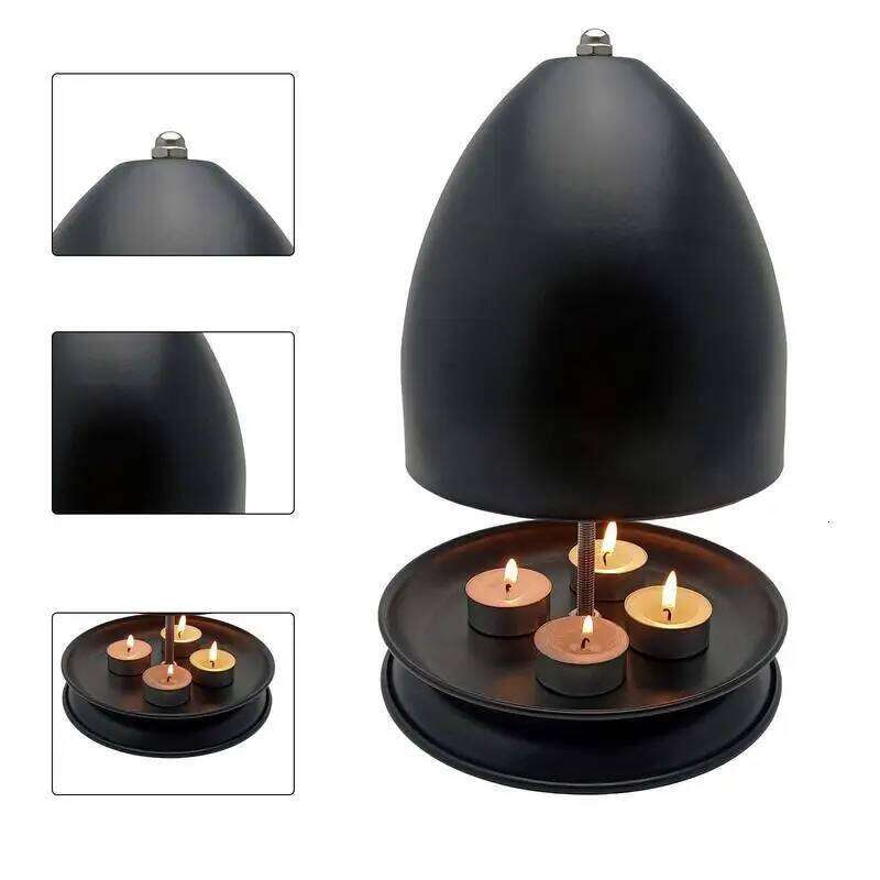 Heater Metal Tea Light Stove Large Space Candle Oven And Heating Holder Hand Warmer For Offices W260226