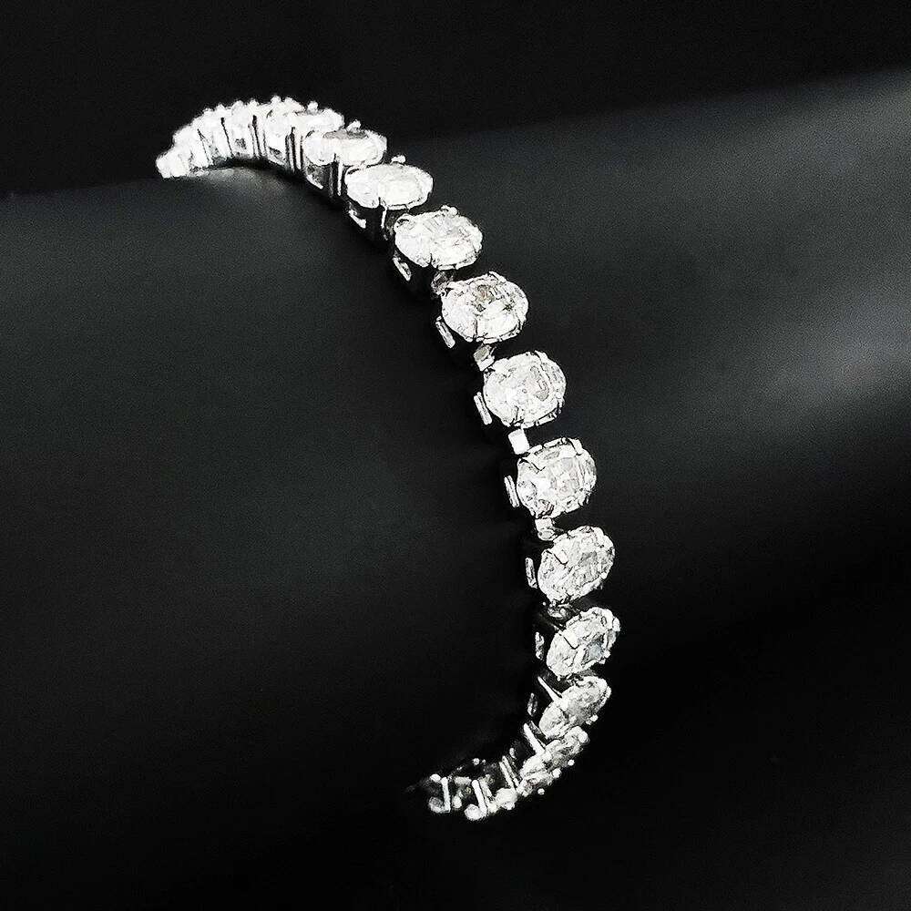 New Luxury Rose Color Oval Bracelet Bangle for Women Anniversary Gift Jewelry Wholesale Valentine's Day S8168 Z260225