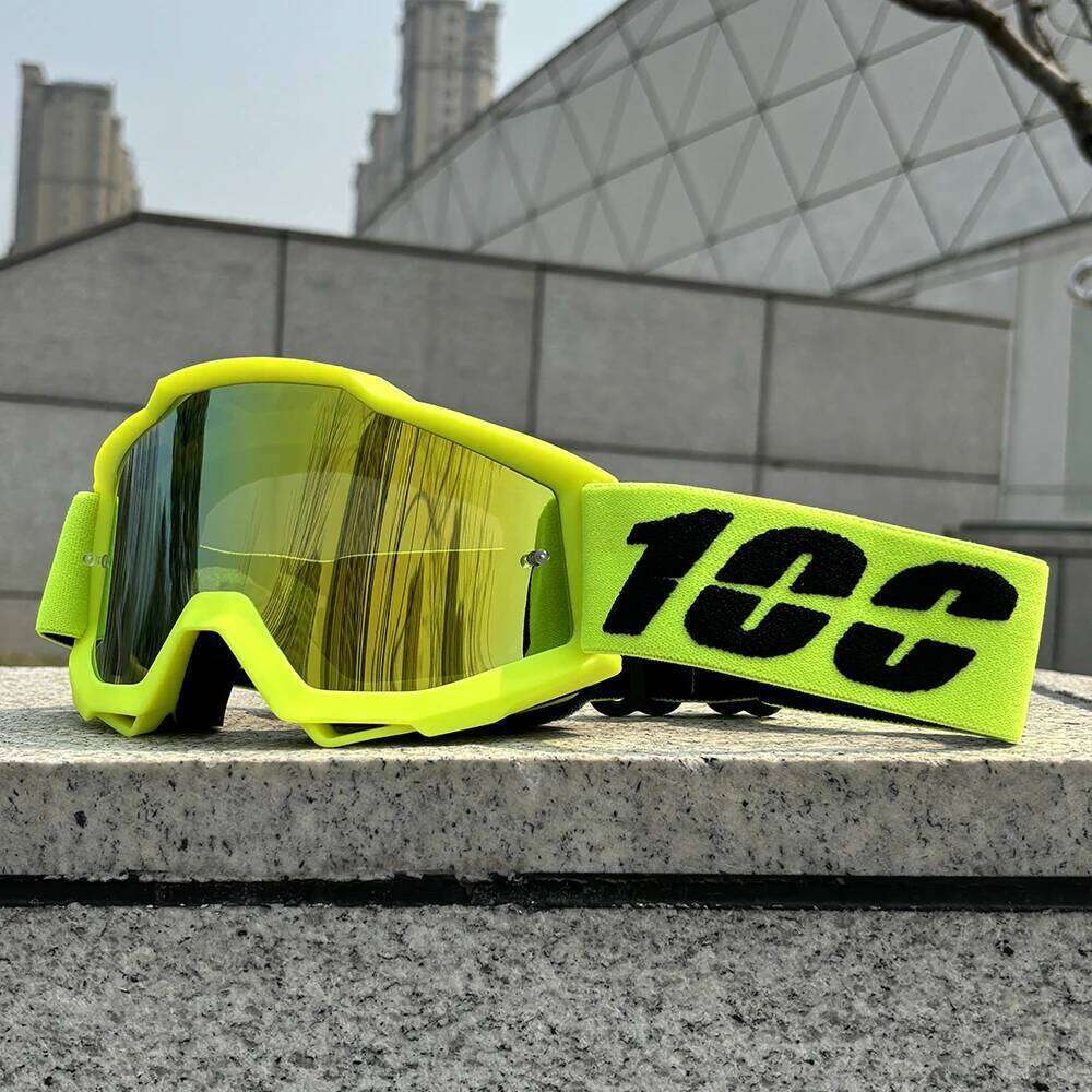 100 Motorcycle Goggles & Dustproof Racing Glasses Windproof for Men Motocross, Cycling, Skiing Outdoor Off-Road Bike Goggle Z260225