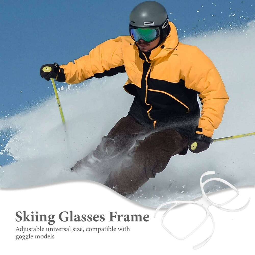 1pc Myopia Adapter Flexible Transparent Ski Goggles Frame Universal Size Anti Sports Glasses TR Material Z260225