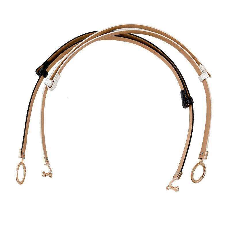 Female Fashion Coat Buckle Leather Sweater Waistband Simple White Black Belt for Women Dress Accessories Y260225