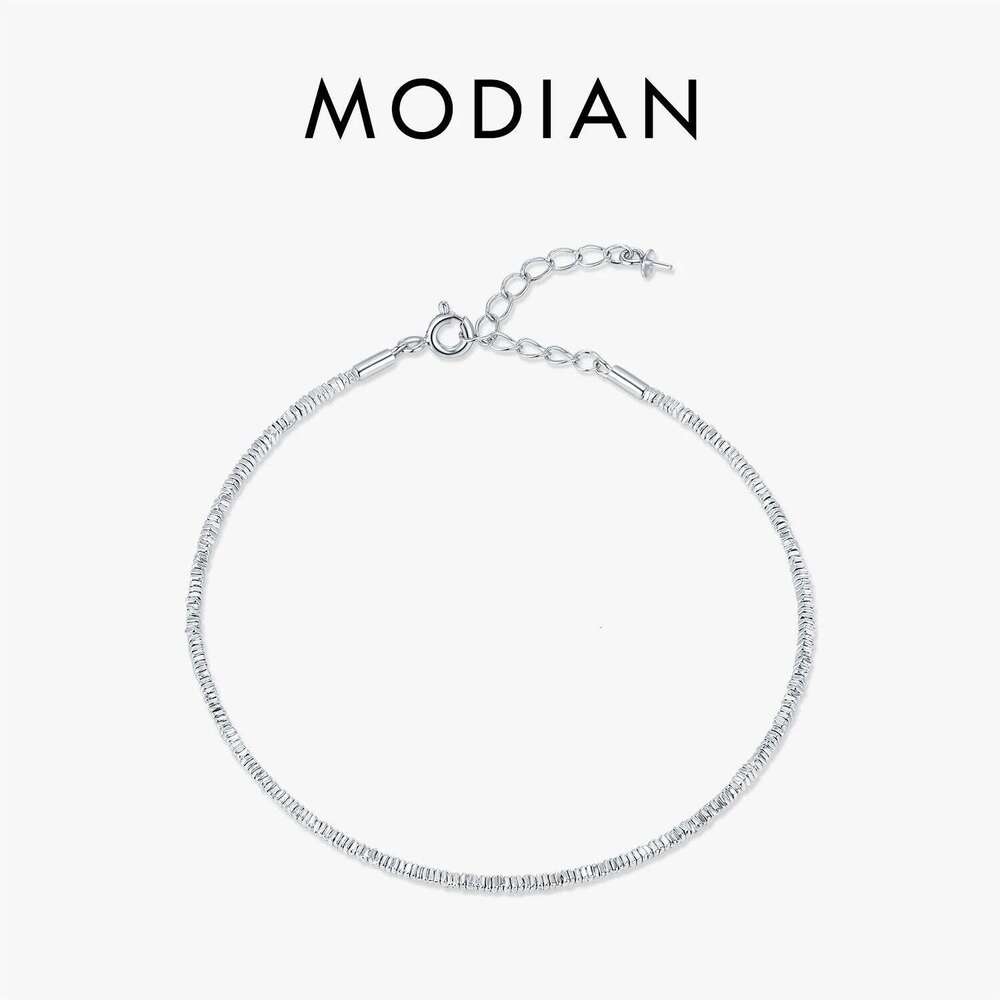 MODIAN 925 Sterling Silver Fashion Exquisite Geometric Square Slim Stackable Bracelets For Women Fine Vacation Jewelry Z260225