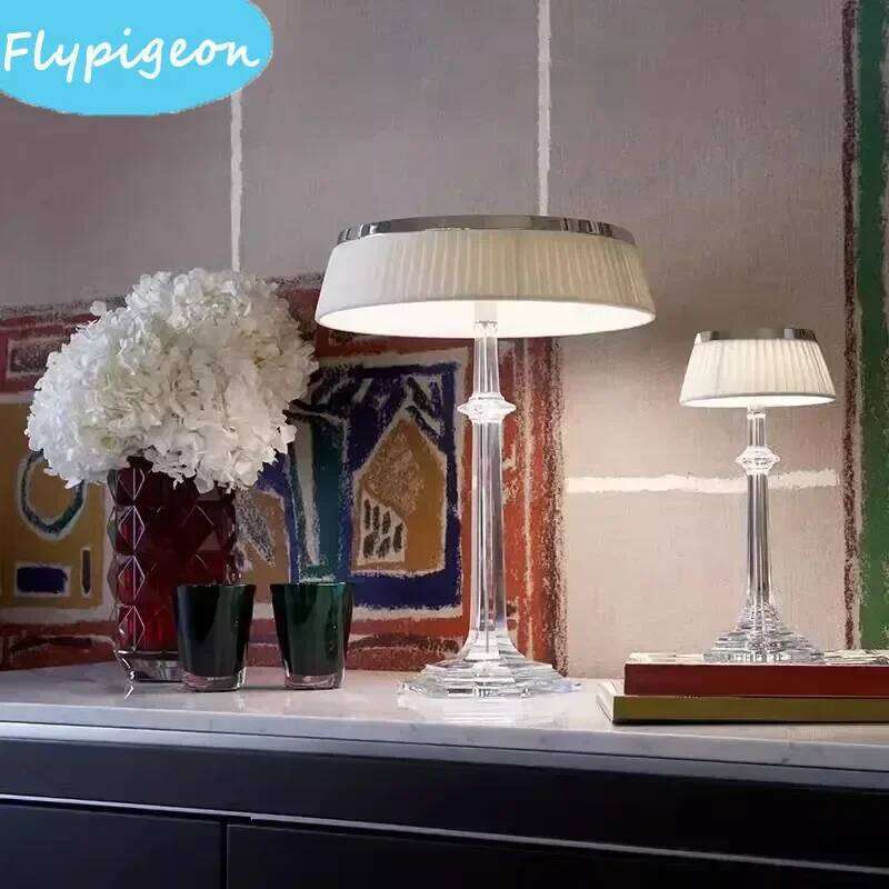 Nordic Crystal LED Table for Bedroom Office Hotel Living Room Dimmable Warm Light Home Decor Indoor Desk Lamp H260225