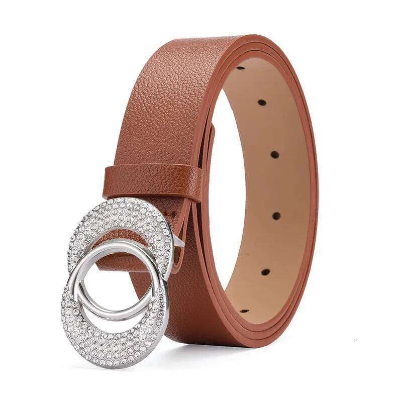 Inlaid Imitation Diamond Fashion Rhinestone Women's Belt Paired With Jeans Leather Belt, Gift for Girlfriend and Mother Y260225