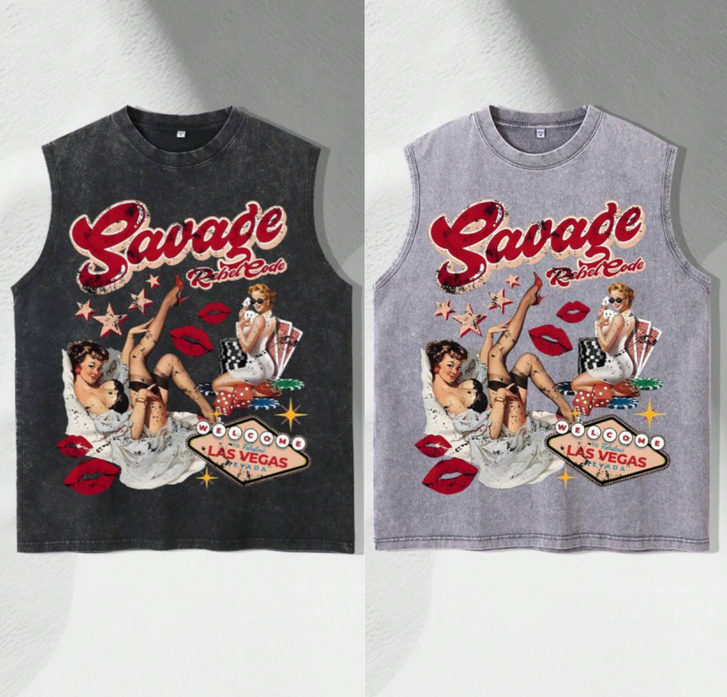 Men's T Shirts Vibes Savage T-Shirts Vest Hip Hop Fashion Casual Tee Vintage Short Sleeved Harajuku Shirt Punk Loose Women Trend Tops Aesthetic C
