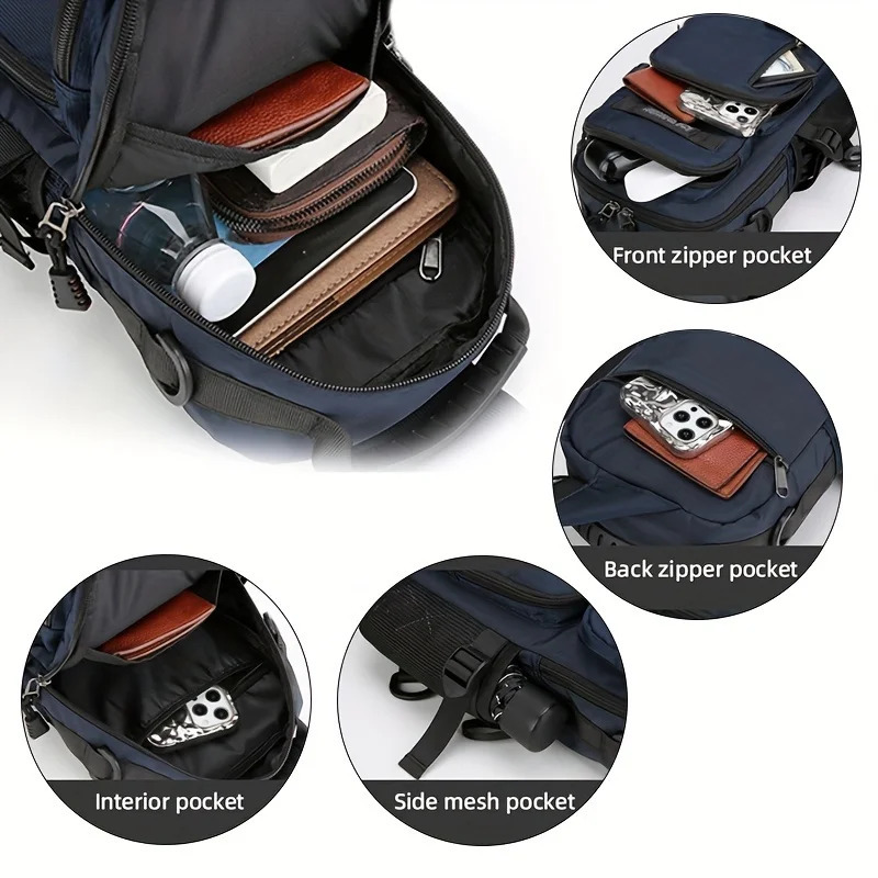 Mens Chest Bag Multifunctional Molle Waist Pack Travel Lightweight Handbag Outdoor Hiking Cycling Crossbody Bag Large Rig Pouch 260305