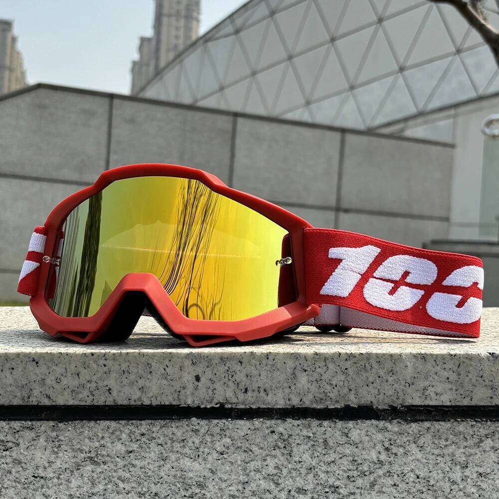 100 Motorcycle Goggles & Dustproof Racing Glasses Windproof for Men Motocross, Cycling, Skiing Outdoor Off-Road Bike Goggle Z260225