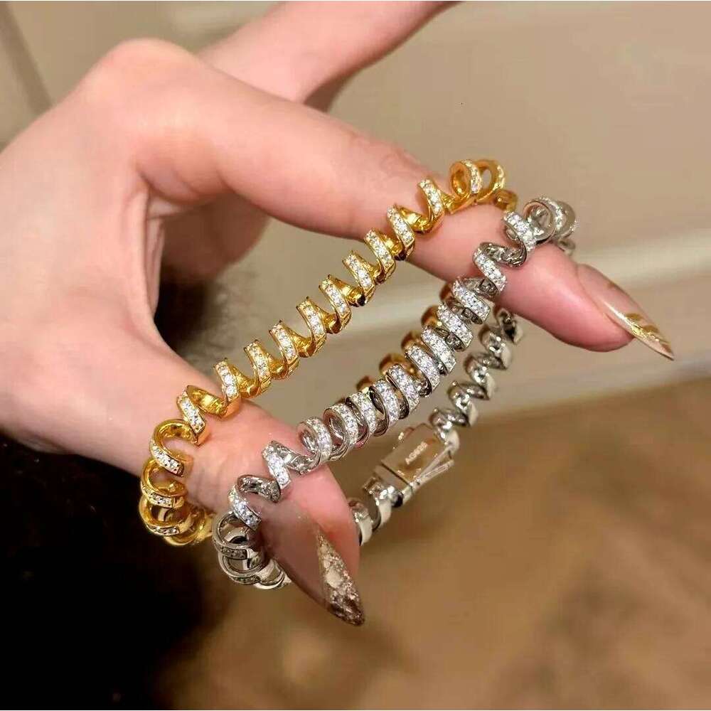 ZAKOL Sparkling Telephone Wire Stretch Bracelet Shiny Zircon Luxury Wrapped Bangle Sophisticated Aesthetic Jewelry Gift Z260225