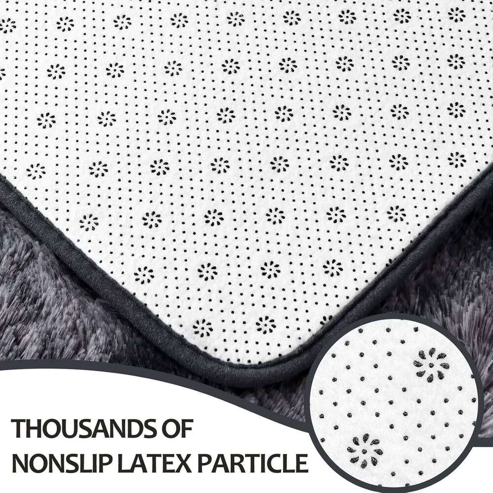 VIKAMA Tie-dye Carpet Living Room Coffee Table Cushion Shaggy Washable Bedroom Modern Scandinavian Soft Cozy Mat Home Decor Rug W260226