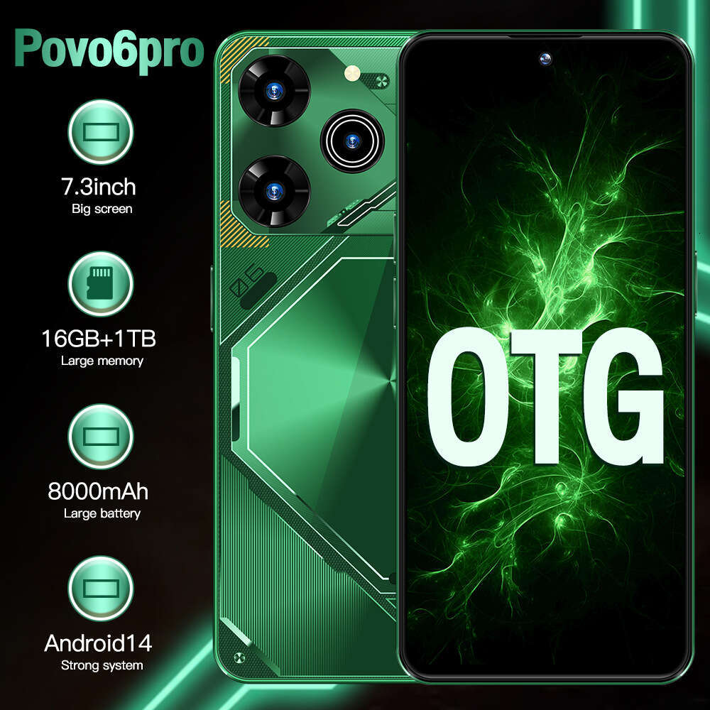 Famous Brand Cross Border Exclusive Povo Pro In Stock Android Inch HD Screen Foreign Trade T Smartphone Wholesale CKS