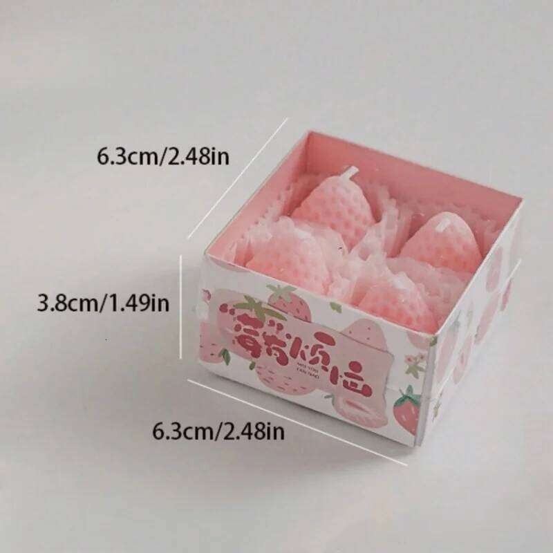 biscuit candles, cookie scented box creative candles ins set gift modeling wax, holiday decoration W260226