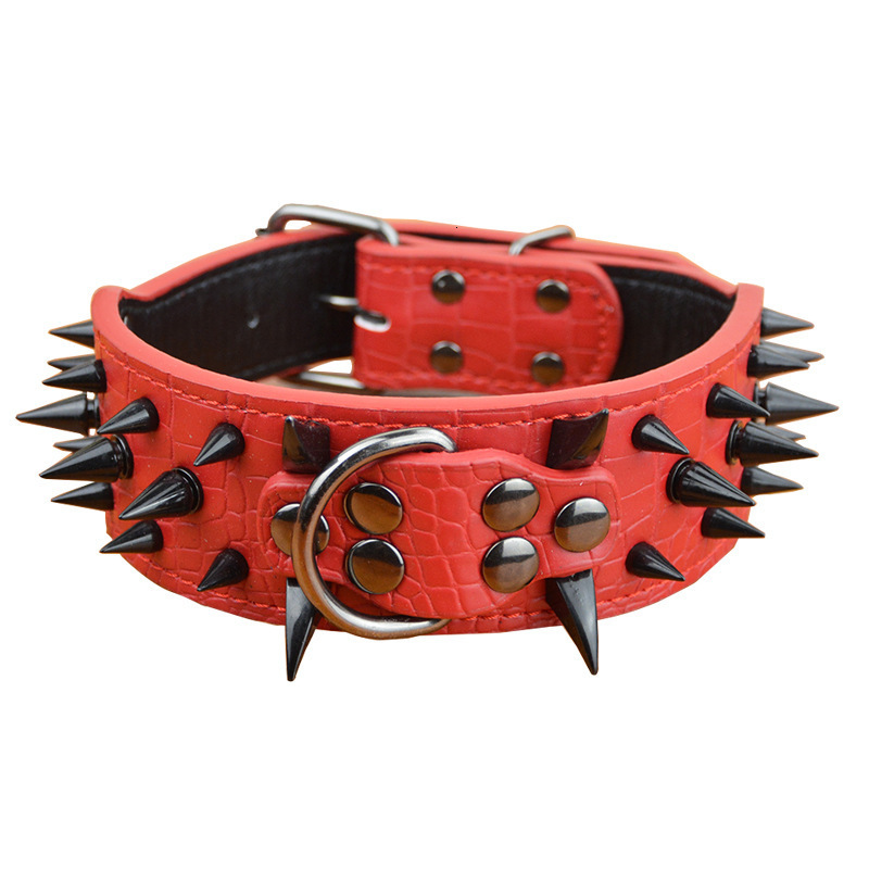 Dog Collar AntiBite Rivet Large Dog Collar Bulldog Domineering Collar Dog AntiBite Bully Dog Supplies Pet 240824