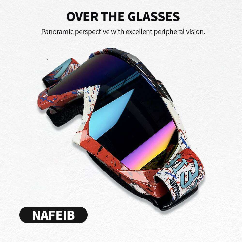 N634 ATV Dirt Bike Motorcycle Motocross MX Riding Glasses UV400 Dustproof Racing Skiing Goggles for Men Women Youth Kids Z260225