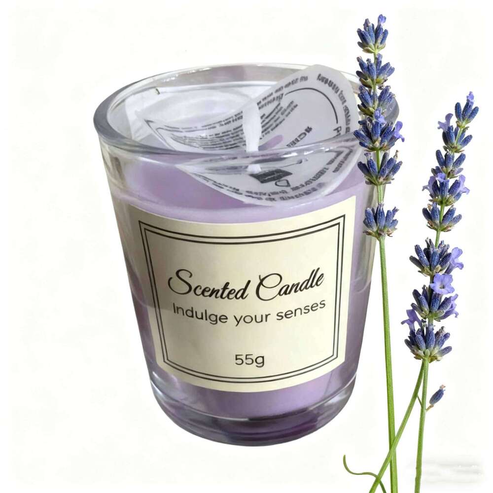 Premium Box Glass Handmade Soy Wax Smokeless Creative Aromatherapy Candle Companion Gift W260226