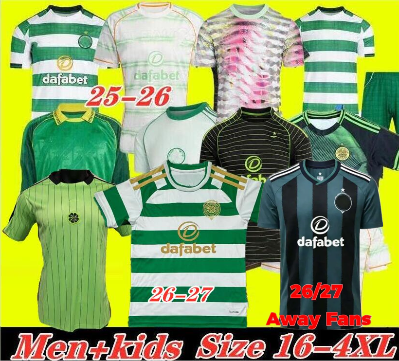 26 27 CeltsS Soccer Jerseys Home Away EDOUARD CelticFc 2026 2027 JOSEPH Football Shirt ELYOUNOUSSI TURNBULL ETI CHRISTIE JOTA GRIFFITHS FORREST GUEYE 1111
