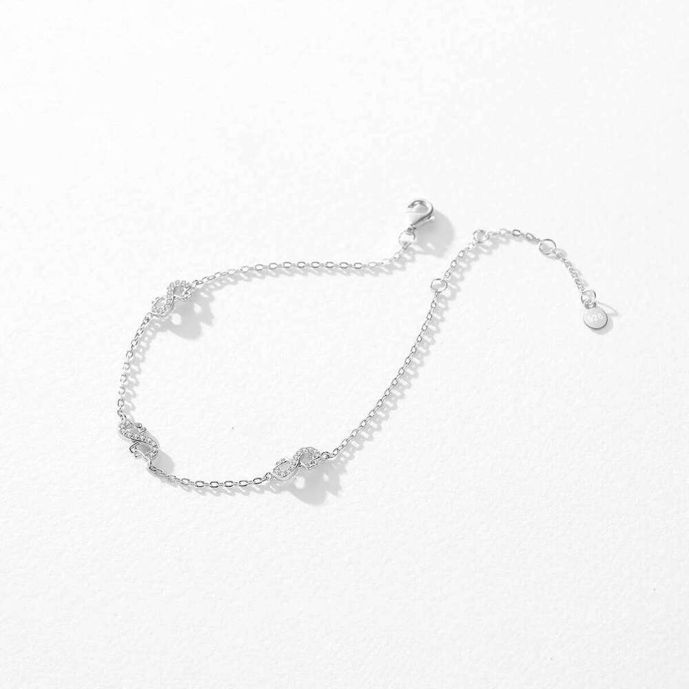 MODIAN 925 Sterling Romantic Infinite Original Design Stunning Clear CZ Bracelet For Women Silver Fine Jewelry Z260225