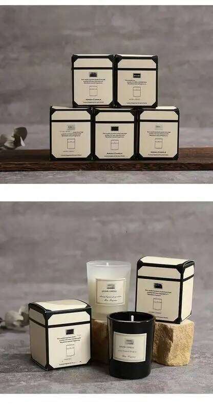 Scented Aromatic Guest Gift Lot Wedding Candles White In Glass Jars Luxury Candle For Home Decor W260226