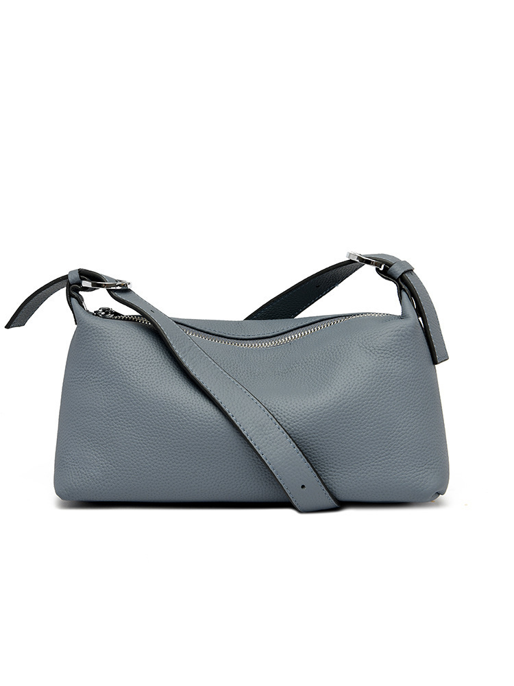 Genuine Leather Womens Bag High-End Large Capacity Commuter Pillow Bag Crossbody Bag Simple Versatile Womens Genuine Leather Bag 241025