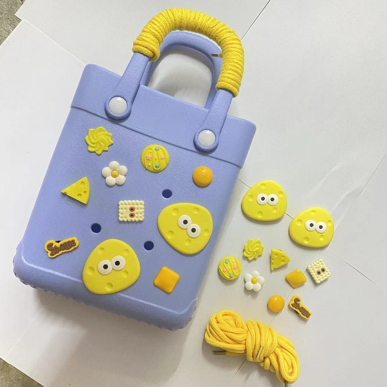 DIY hole bag accessories gold series chain shoe charms beach bag high-end hot-selling accessories250702