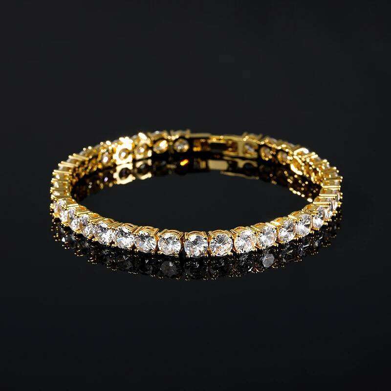 Cubic Zirconia Bracelet for Women Gold Plated Zircon Stainless Steel Bracelets Unisx Wrist Jewelry Freeshipping Item Wholesale Z260225