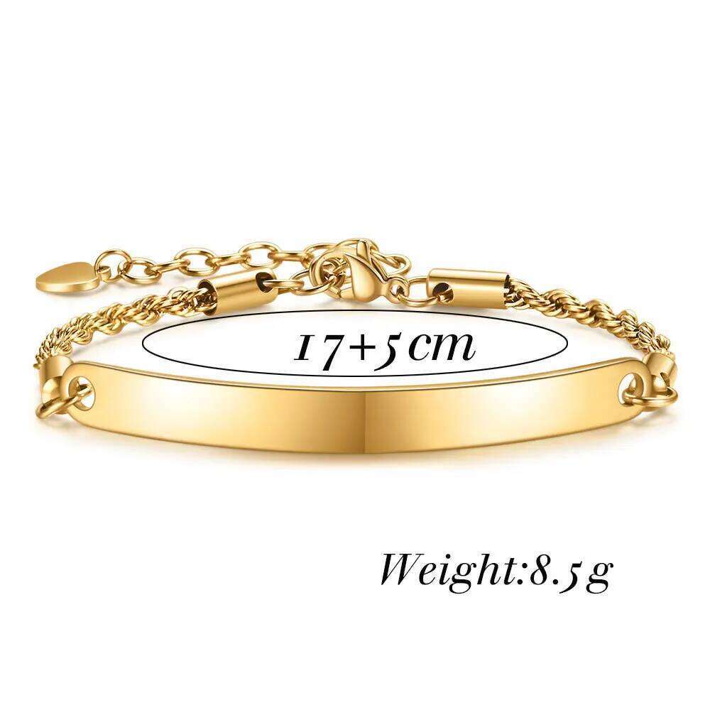 VQYSKO Personalized Name Identity Braided Bracelet For Men Women Always Believe Yourself Graduation Custom Gift Z260225